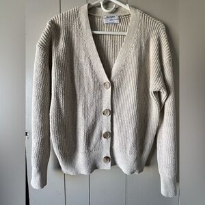 Old Navy Beige Button-Up Cardigan